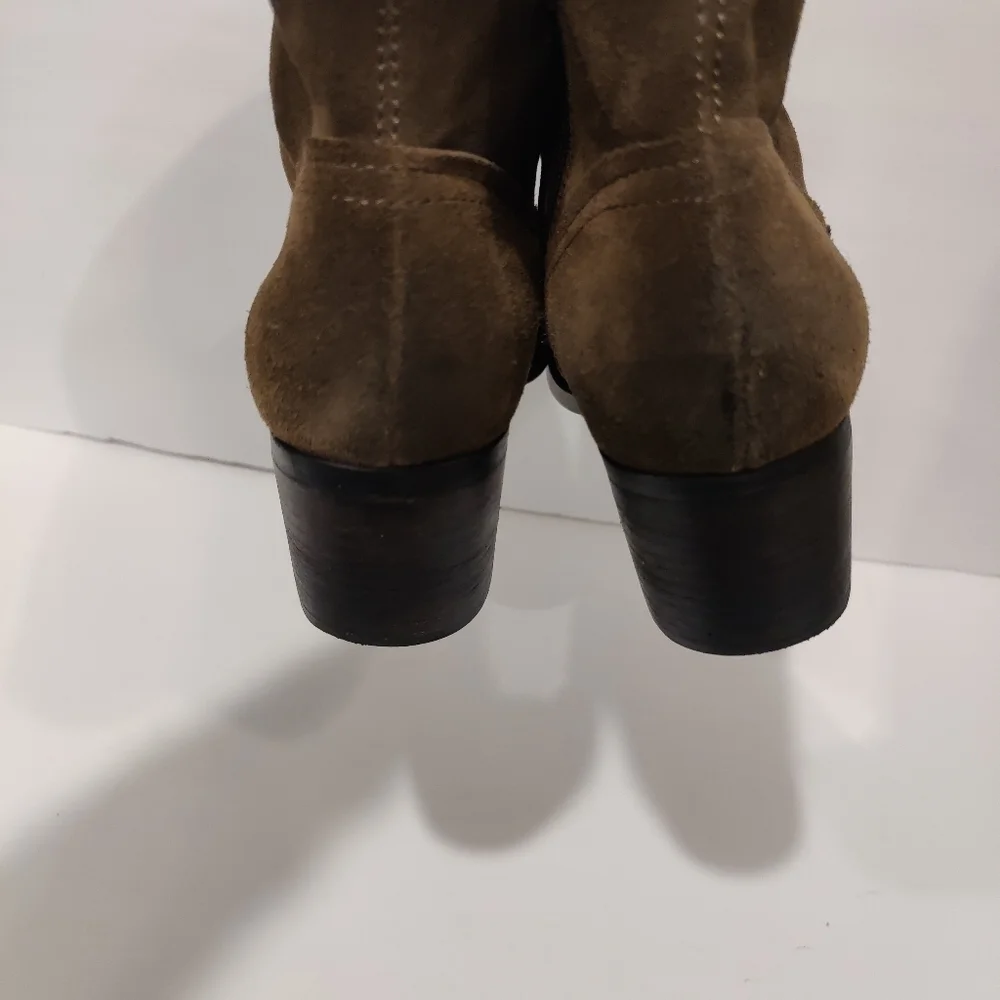Soho Cobbler Genuine SUEDE Ankle Boot Olive Green